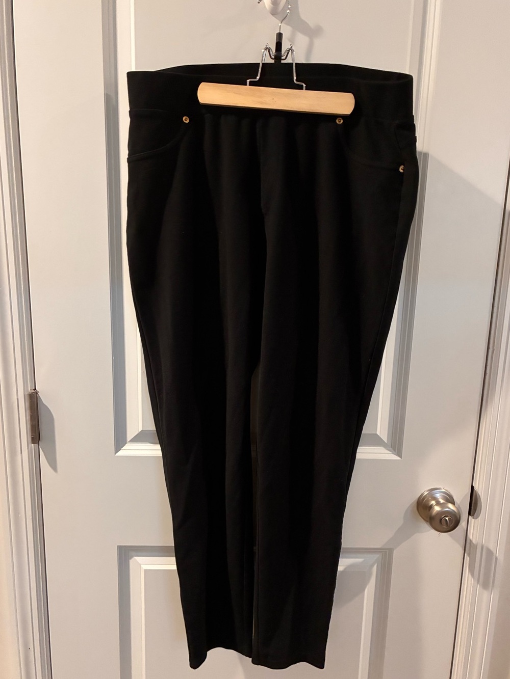 Michael Kors Black womens Stretch pull on Chinos